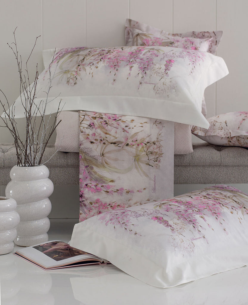 Completo lenzuola matrimoniale Blumarine Home Collection art. Glicine