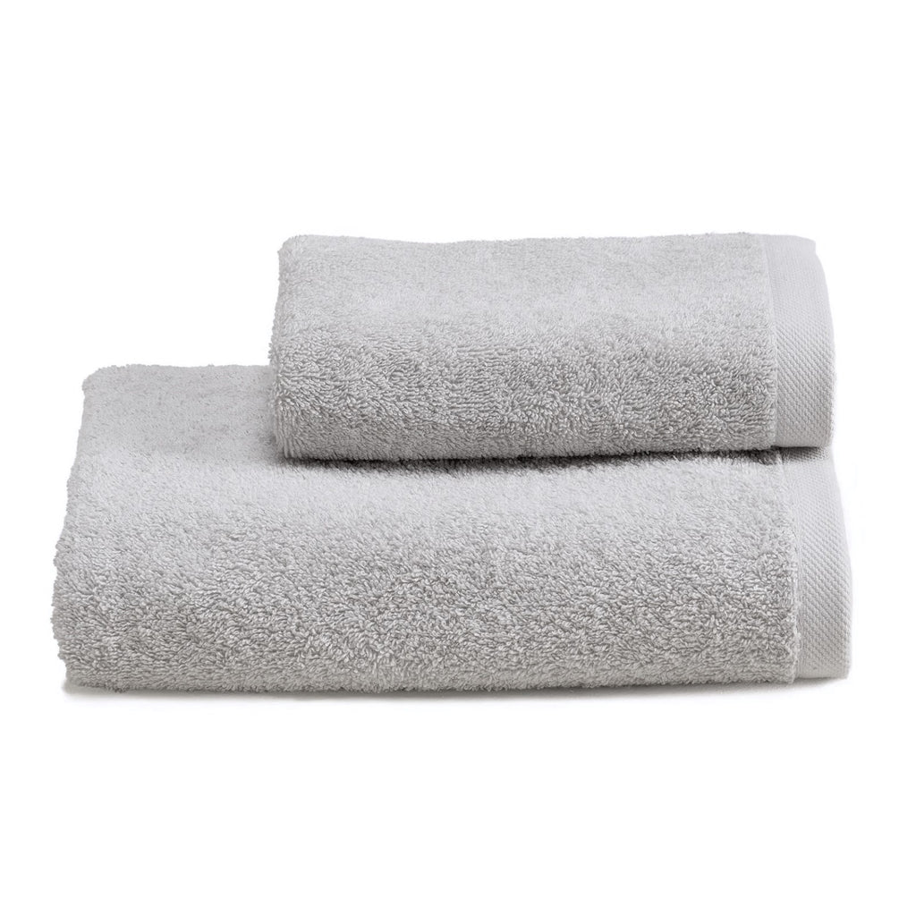 Set 1+1 asciugamani spugna tinta unita NOBILI HOME LINEN art. Furore