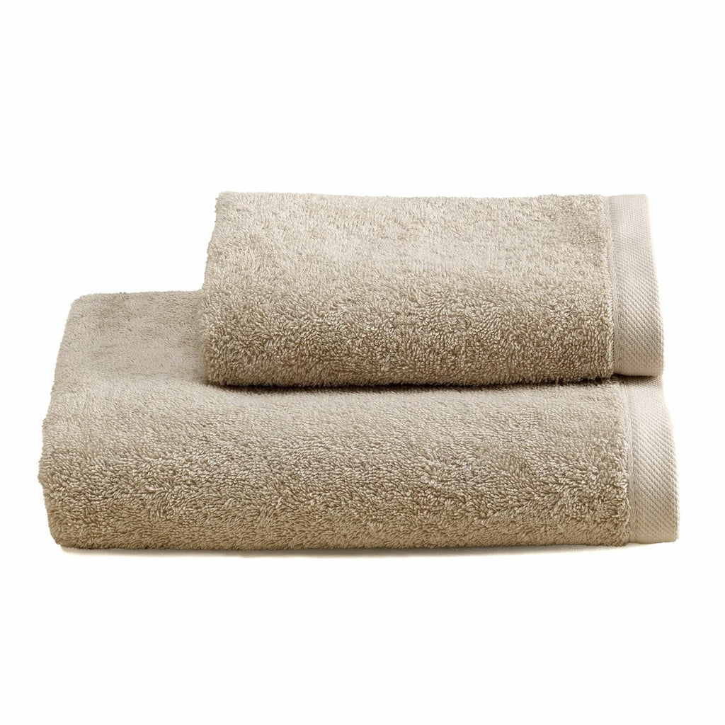 Set 1+1 asciugamani spugna tinta unita NOBILI HOME LINEN art. Furore