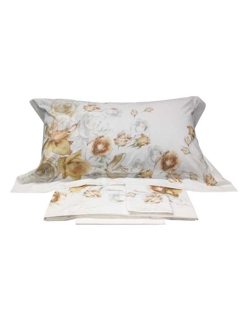 Completo lenzuola matrimoniale Blumarine Home Collection art. Rose