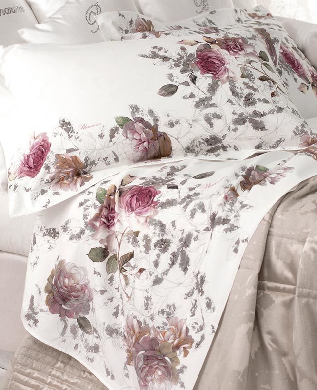 Completo lenzuola matrimoniale Blumarine Home Collection art. Labuan