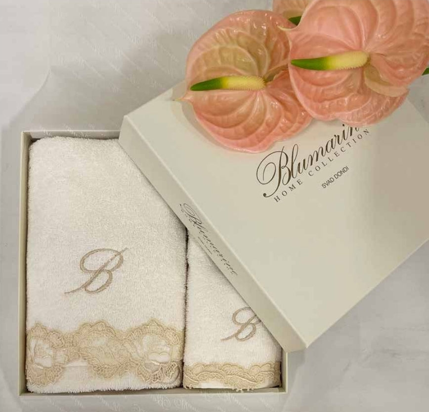 Set asciugamani 1+1 spugna Blumarine Home Collection art. Privilegio