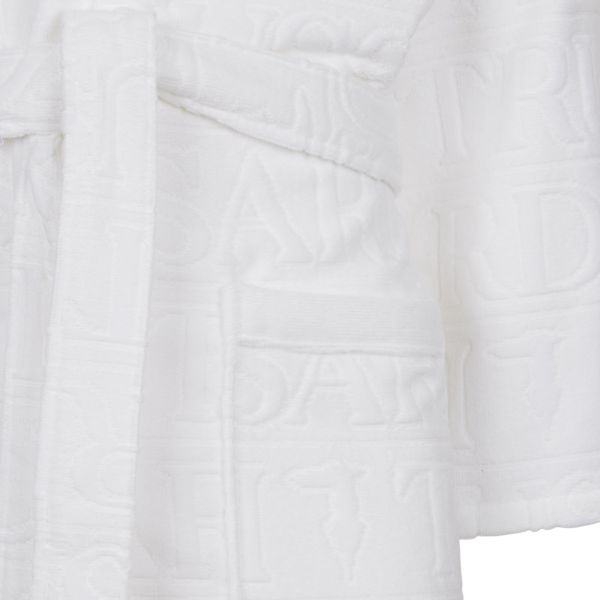 Accappatoio spugna jacquard con cappuccio Trussardi art. Overlogo