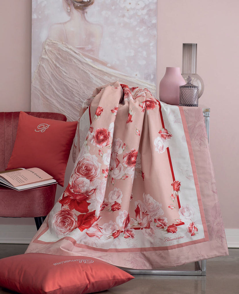 Plaid caldo pareo Blumarine Home Collection "Rose"