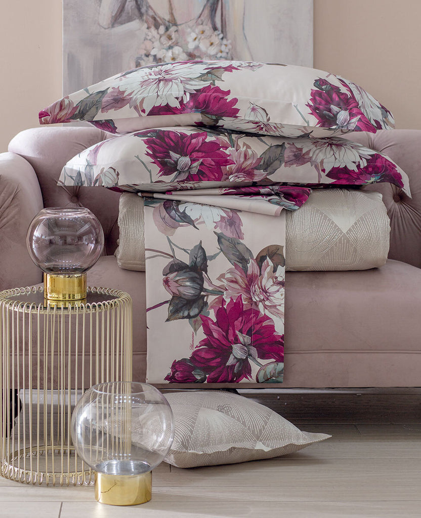 Completo lenzuola matrimoniale Blumarine Home Collection art. Liuba