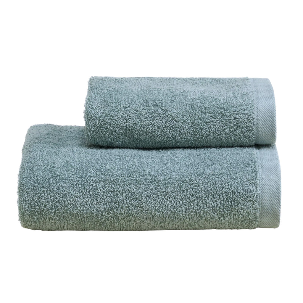 Set 1+1 asciugamani spugna tinta unita NOBILI HOME LINEN art. Furore