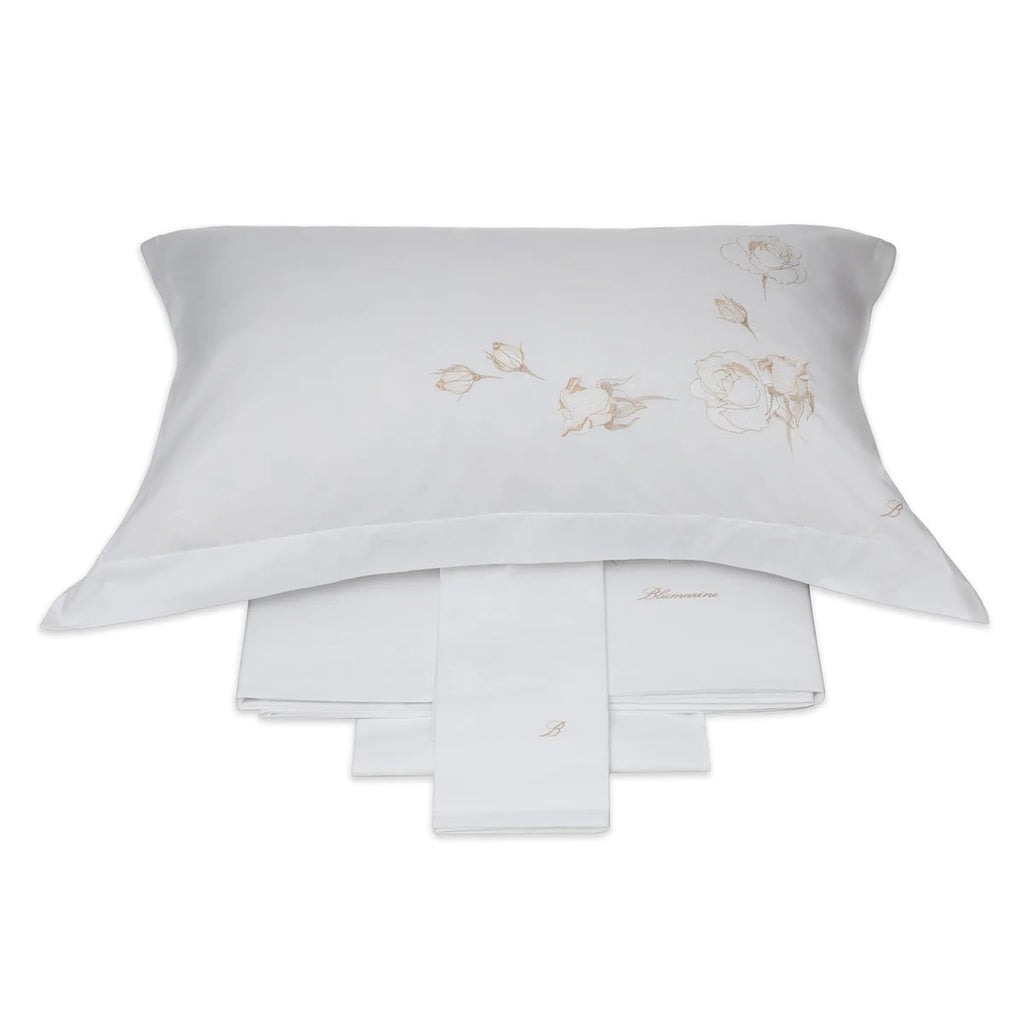 Completo lenzuola matrimoniale Blumarine Home Collection art. Romea