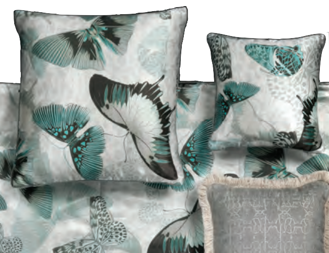 Cuscino arredo "Fading Butterflies"